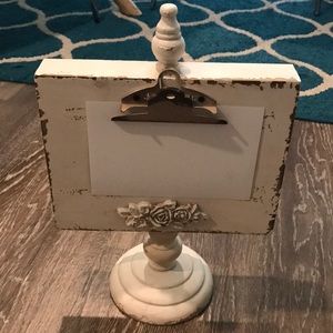 Vintage white Photo holder